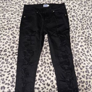 Tight Black Ripped Jeans